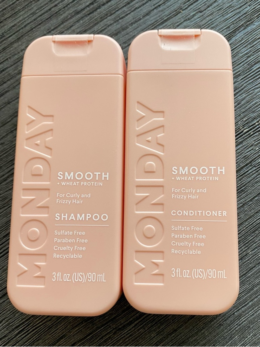 Monday Haircare Smooth shampoo and conditioner, travel size, new, never used.